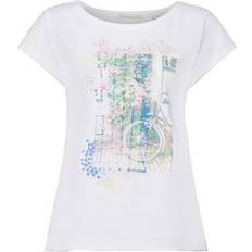 EDC by Esprit T-shirts & Linnen EDC by Esprit Dam 053CC1K324 t-shirt, 100/WHITE, XXS, 100/vit