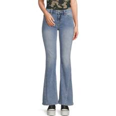 Blåa - Midiklänningar Kläder True Religion Joey Low Rise Flare Jeans - Peak Spot