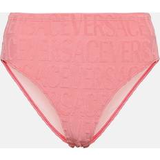 Versace Bikinis Versace La Greca jacquard bikini bottoms pink L-XL