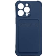 MTP Products Plånboksfodral MTP Products JollyFX Card Armor Case skal för iPhone 13 Max kortplånbok Air Bag pansarhus Marinblå