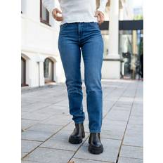 Wrangler Dam - L34 Kläder Wrangler – Mellanblå jeans med rak passform