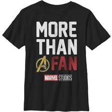 Marvel Boy Proud to Be Fan Graphic Tee Black
