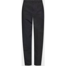 Moncler Byxor & Shorts Moncler Embroidered logo canvas pants black