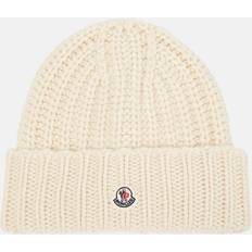 Moncler Cashmere Accessoarer Moncler Wool and cashmere beanie white One fits all