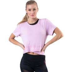 Calvin Klein Rosa Överdelar Calvin Klein Cropped Short Sleeve T-Shirt Pink