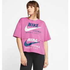 Nike Bomull - Dam - Långa kjolar - Rosa T-shirts Nike Nsw Short-Sleev Pink, Female, Kläder, T-shirt, Rosa