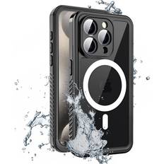 Armor-X Apple iPhone 15 Pro Max Mobilfodral Armor-X Waterproof Case with MagSafe iPhone 15 Pro Max Svart/transparent