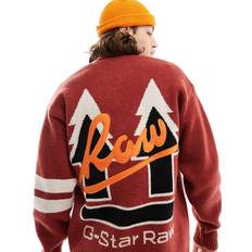 G-Star Koftor G-Star Holiday GS Loose Knitted Cardigan Red Men