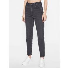 Wrangler Herr - Svarta - W30 Byxor & Shorts Wrangler – – Svarta, tvättade, smala jeans kort design-Svart/a