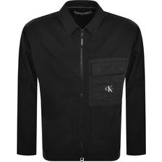 Calvin Klein Herr - Svarta Ytterkläder Calvin Klein Jeans Mix Media Overshirt Black