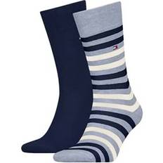 Tommy Hilfiger Stretch Strumpor Tommy Hilfiger Men 2-Pack Stripe Melang Socks Blue 9-12