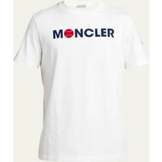 Moncler Herr - Vita Kläder Moncler Men's Logo Jersey T-Shirt NATURAL