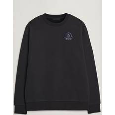 Moncler Jersey - Svarta Tröjor Moncler Tonal Patch Logo Sweatshirt Black