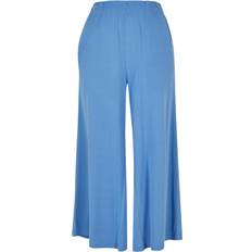 Dam - Modal Jeans Urban Classics Dambyxor, modal culotte, breda 3/4 byxor för kvinnor med elastiskt midjeband finns många färger, storlekar – 5XL, Horizonblå