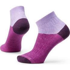 Smartwool Lila Strumpor Smartwool Women's Everyday Cable Quarter Socks Ultra Violet