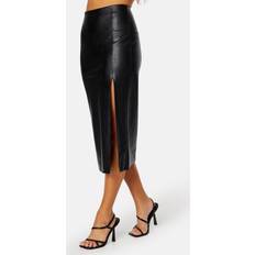 L - Skinn Kjolar Only Hanna Faux Leather Skirt Black