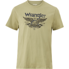 Wrangler Bomull - Gröna - Herr T-shirts Wrangler T-shirt American Tee Grön