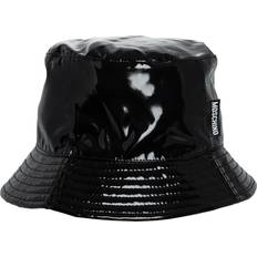 Moschino Dam Mössor Moschino patent bucket hat women Cotton/Polyamide/Polyester/Elastane One Black
