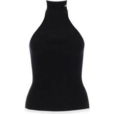 MSGM Ribbed Tank Top With Halterneck