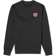 Moncler M Tröjor Moncler Heart Logo Sweatshirt - Black