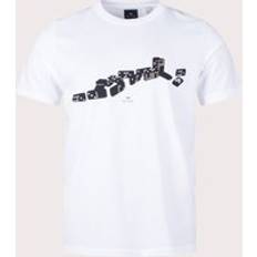 Paul Smith Herr T-shirts & Linnen Paul Smith Men's Dominioes T-Shirt White 44/Regular