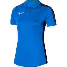 Nike Dam - Kort ärmar - Polyester Pikétröjor Nike Womens Dri-Fit Academy 23 Polo W Royal Blue/Obsidian/White