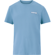 Wrangler Blåa - Bomull - Herr T-shirts Wrangler T-shirt Logo Tee Blå