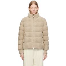 Moncler Cashmere - L Ytterkläder Moncler Leiothrix cashmere-blend down jacket beige