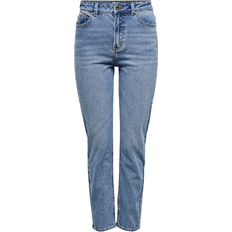 12 - Dam Jeans Only Emily Life Hw Ankle Straight Fit Jeans - Blue/Medium Blue Denim