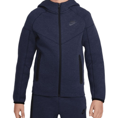 Nike S Hoodies Barnkläder Nike Boy's Sportswear Tech Fleece Full-Zip Hoodie - Obsidian Heather/Black/Black (FD3285-473)