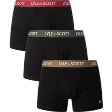 Lyle & Scott Underkläder Lyle & Scott Pack Barclay Trunks Black Multi Waist\