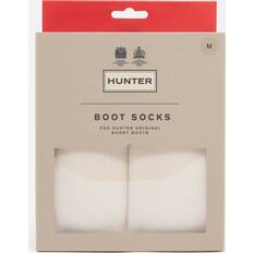 Hunter Women's Short Boot Recycled Fleece Socks White