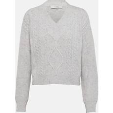 Max Mara Dam Överdelar Max Mara wool-blend sweater white