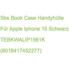 Apple iPhone 15 Plånboksfodral SBS Tebkwalip1561k wallet stand iphone 15 schwarz d