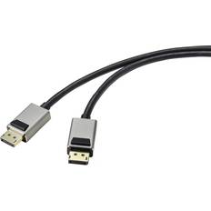 SpeaKa Professional DisplayPort-kablar SpeaKa Professional DisplayPort Cable DisplayPort plug, DisplayPort plug 2.00 Black SP-9510456 Ultra HD 2m