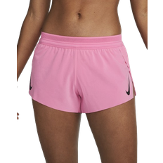 Dam - Korta klänningar - Plissering Kläder Nike Women's AeroSwift Running Shorts - Pinksicle/Black