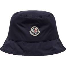 Moncler Blåa Huvudbonader Moncler Men's Reversible Bucket Hat Navy