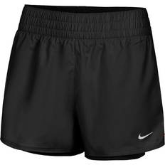 Dam - Hög midja - Mjukisbyxor Byxor & Shorts Nike One 2-in-1 Dri-FIT High Waist Shorts - Black