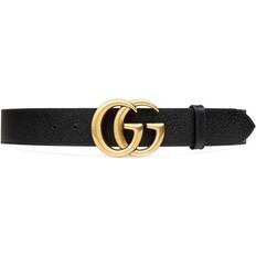 L - Skinn Kläder Gucci GG Marmont Thin Belt - Black