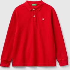 United Colors of Benetton Pikétröjor United Colors of Benetton 100% Organic Long Sleeve 3XL, Red, Kids