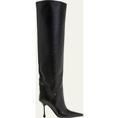 Jimmy Choo Cycas leather over-the-knee boots black