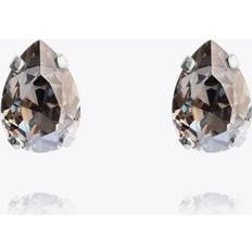 Diamanter Örhängen Caroline Svedbom Petite Drop Rhodium Black Diamond