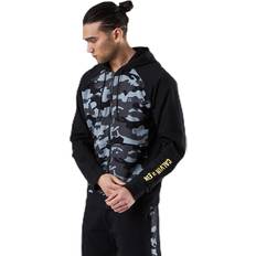 Calvin Klein Herr - Svarta Ytterkläder Calvin Klein Full Zip Hooded Jacket Patterned/Black
