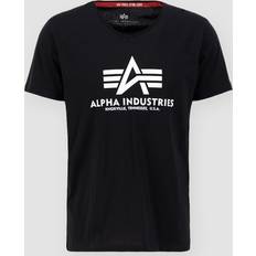 Alpha Industries Svarta T-shirts & Linnen Alpha Industries Basic V-Neck T Shirt för män Black