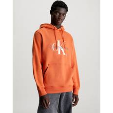 Calvin Klein Herr - Orange Kläder Calvin Klein Cotton Blend Fleece Hoodie Orange