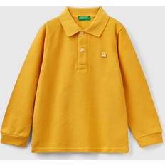 United Colors of Benetton Pikétröjor United Colors of Benetton Long Sleeve In Organic 12-18, Yellow, Kids
