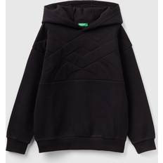 United Colors of Benetton Sweatshirt With Logo In Recycled Fabric, 3XL, Black, Kids