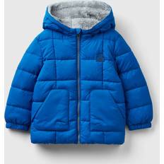 United Colors of Benetton Jacket With Teddy Interior, 12-18, Bright Blue, Kids