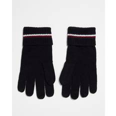 Tommy Hilfiger Handskar & Vantar Tommy Hilfiger corporate knit gloves in blackOne Size