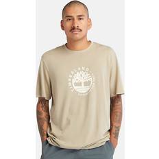 Timberland Beige T-shirts Timberland SS Refibra Graphic Tee T-Shirt Herren Laurel Oak